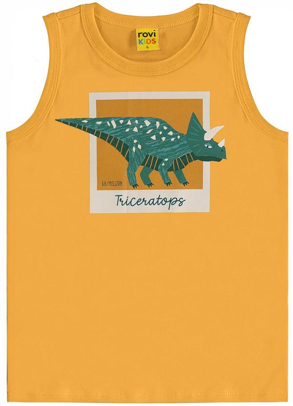 Rovi Kids - Machão Infantil em Meia Malha Amarelo