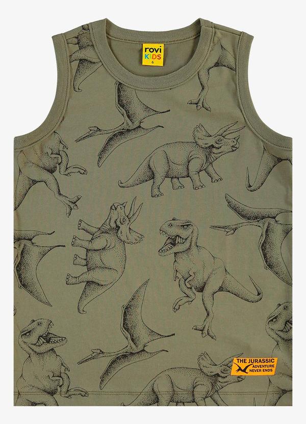 Rovi Kids - Machão Infantil Masculino Meia Malha Verde