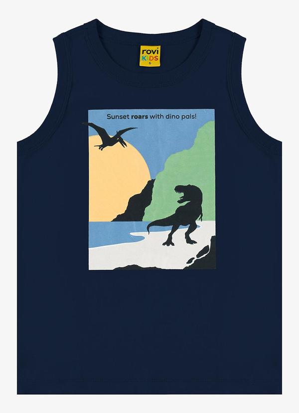 Rovi Kids - Machão Infantil Meia Malha Azul