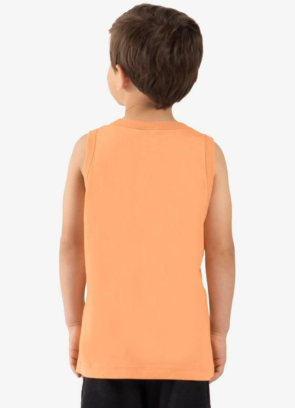 Rovi Kids - Machão Infantil Meia Malha Laranja 2