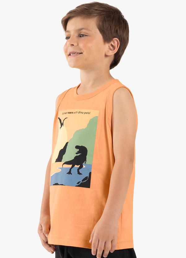 Rovi Kids - Machão Infantil Meia Malha Laranja 4