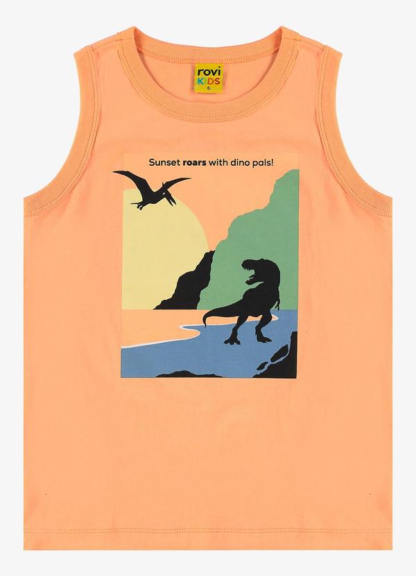 Rovi Kids - Machão Infantil Meia Malha Laranja 5