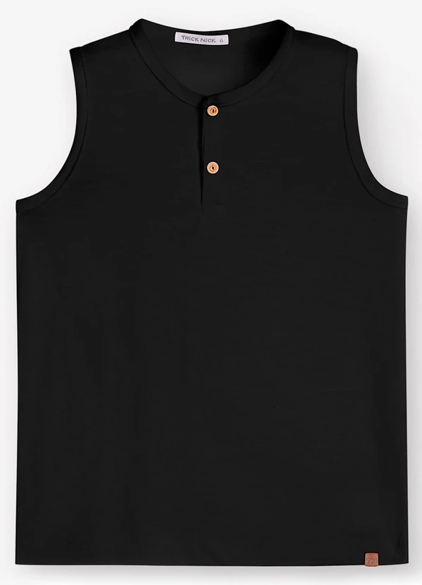 Trick Nick - Machão Masculino Meia Malha Maquinetada Preto