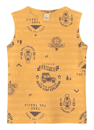 Malwee Kids - Regata Adventure em Malha Amarelo - MALWEE KIDS