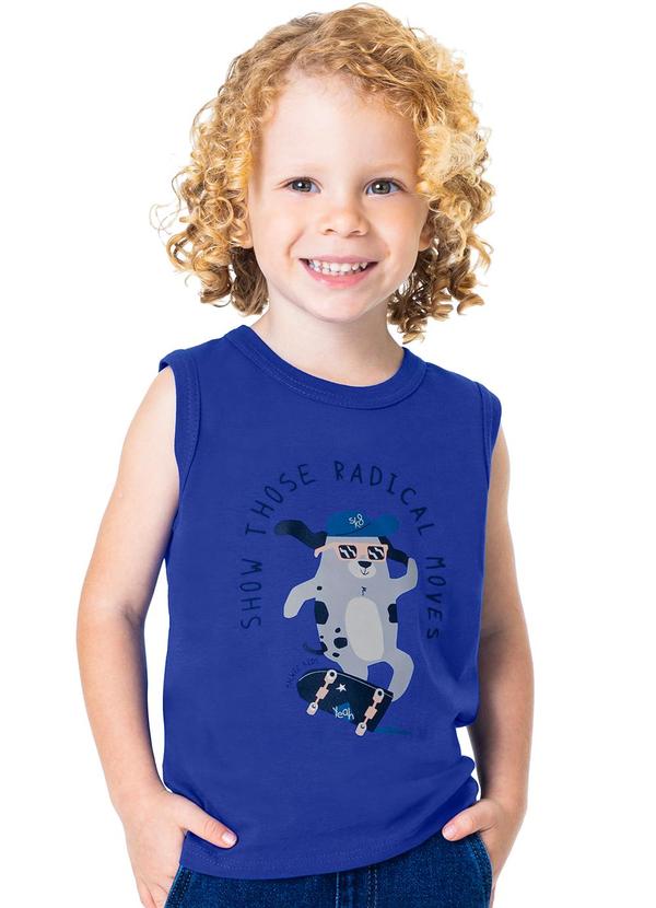 Malwee Kids - Regata Azul Escuro Radical Moves em Puff Menino