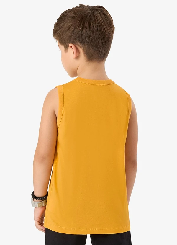 Rovi Kids - Regata Básica Infantil Masculina Amarelo 2