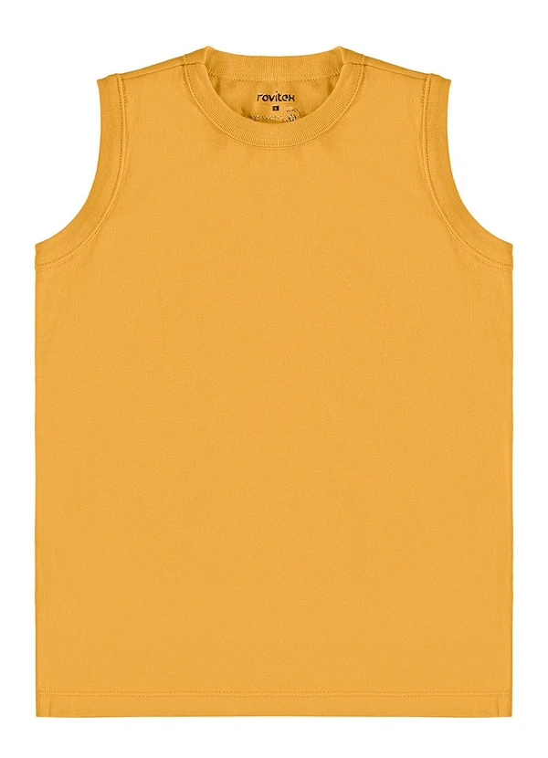Rovi Kids - Regata Básica Infantil Masculina Amarelo 5