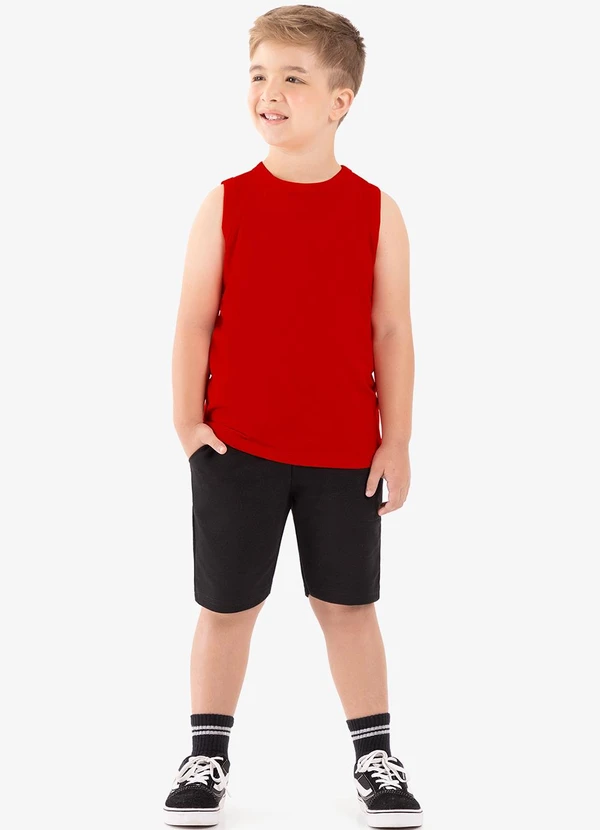 Rovi Kids - Regata Básica Infantil Masculina Laranja 3