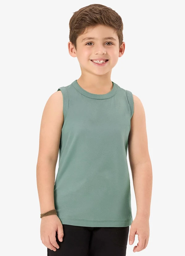 Rovi Kids - Regata Básica Infantil Masculina Verde