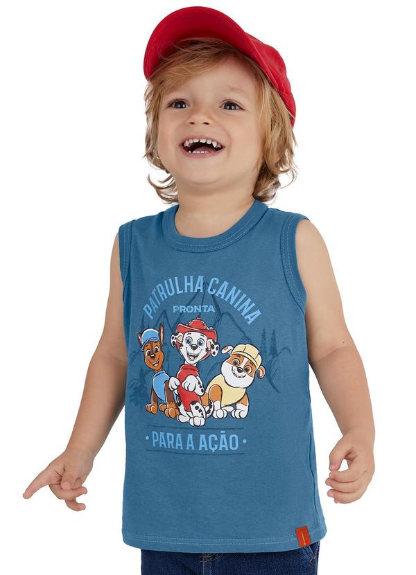 Malwee Kids - Regata Básica Patrulha Canina Azul Petróleo