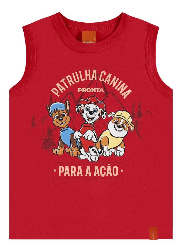 Malwee Kids - Regata Básica Patrulha Canina Vermelho
