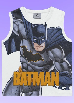 Fakini Kids - Regata Batman Branco - FAKINI KIDS