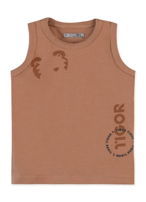Tigor T Tigre - Regata Bebê Menino Tigor T. Tigre Marrom - TIGOR T TIGRE
