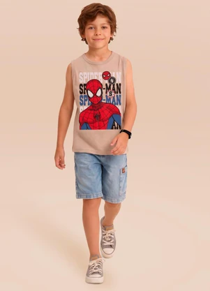 Brandili - Regata do Homem-Aranha Bege - BRANDILI