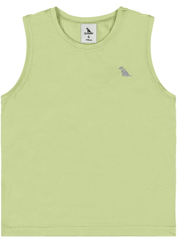 Quimby - Regata Dry Fit Aplique Refletivo Verde