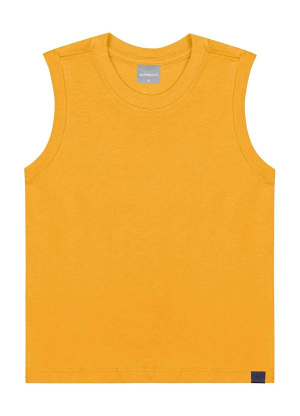 Quimby - Regata em Meia Malha para Menino Amarelo