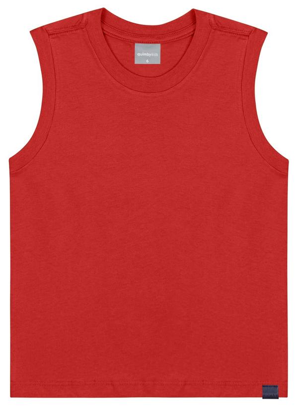 Quimby - Regata em Meia Malha para Menino Vermelho