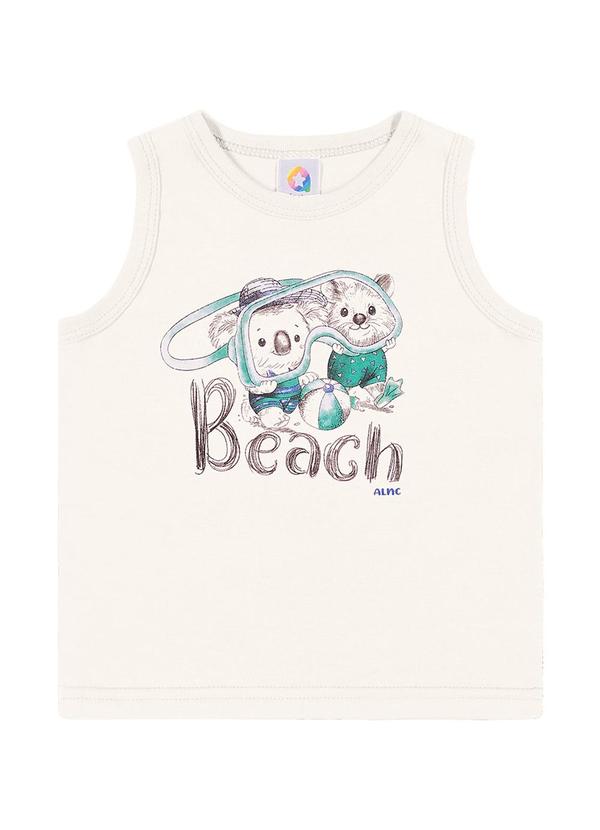 Alenice - Regata Estampa Beach Menino Branco