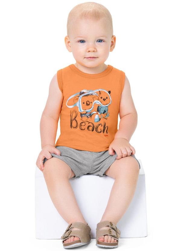 Alenice - Regata Estampa Beach Menino Laranja 2