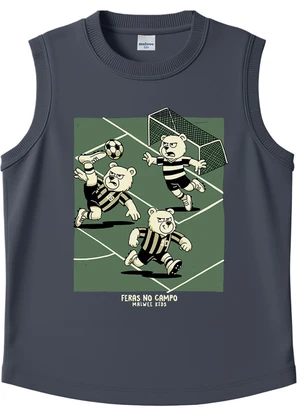 Malwee Kids - Regata Futebol em Malha Cinza Grafite - MALWEE KIDS