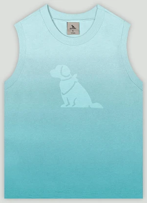 Regata Infantil Efeito Degradê Menino Quimby Azul - QUIMBY