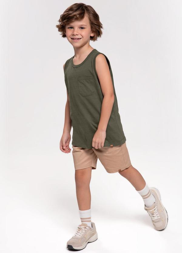 Trick Nick - Regata Infantil em Meia Malha Verde 3