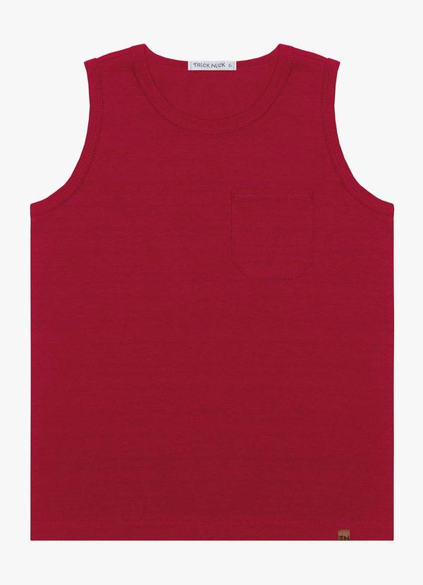 Trick Nick - Regata Infantil em Meia Malha Vermelho
