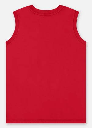 Up Baby - Regata Infantil em Meia Malha Vermelho - UP BABY