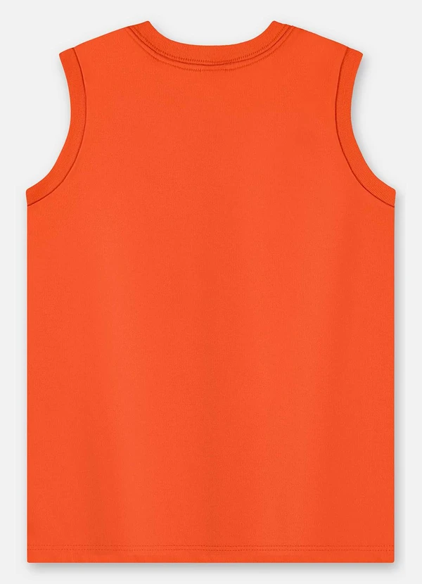 Up Baby - Regata Infantil Masculina Algodão Laranja 2