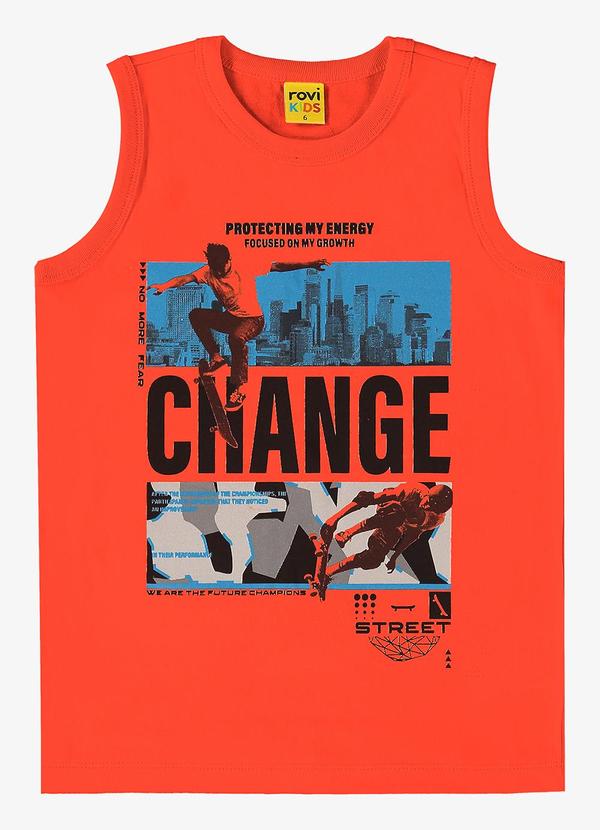 Rovi Kids - Regata Infantil Menino Laranja