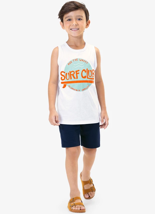 Rovi Kids - Regata Infantil Masculina Surf Branco 3