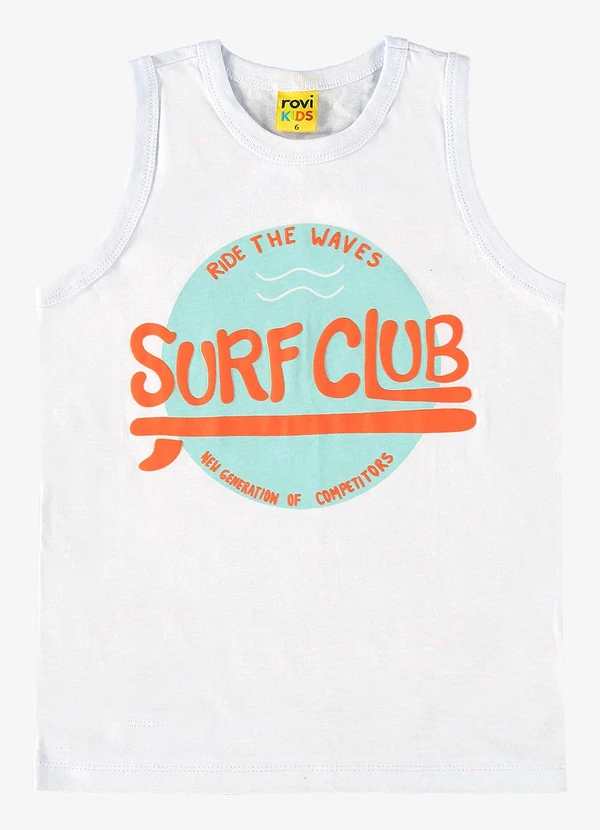 Rovi Kids - Regata Infantil Masculina Surf Branco 4