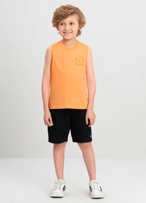 Regata Infantil Meia Malha Quimby Rosa - QUIMBY