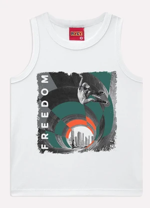 Kyly - Regata Infantil Menin Skate Branco - KYLY