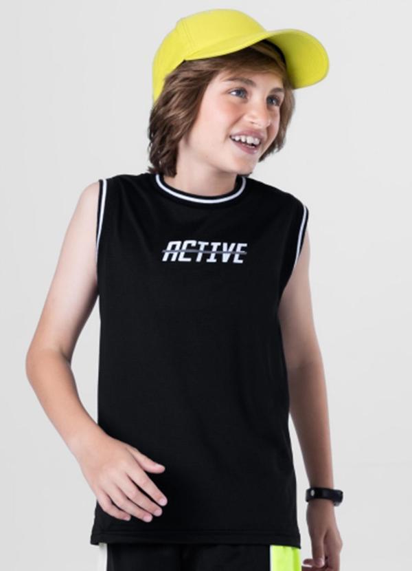 Brandili - Regata Infantil Menino Active Preto