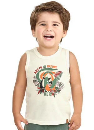Elian - Regata Infantil Menino Aventura Tropical Bege - ELIAN