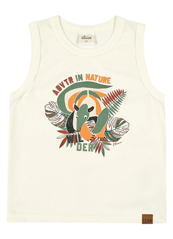 Elian - Regata Infantil Menino Aventura Tropical Bege 3