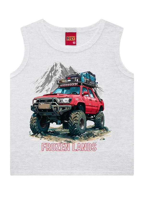 Kyly - Regata Infantil Menino Carro Cinza