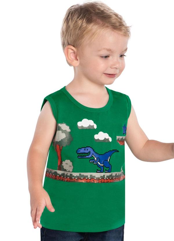 Kyly - Regata Infantil Menino Dinossauro Verde