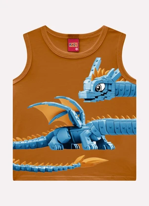 Kyly - Regata Infantil Menino Dragão Amarelo - KYLY