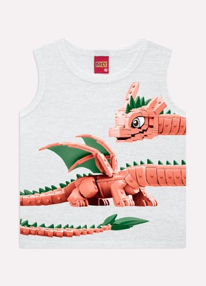 Kyly - Regata Infantil Menino Dragão Cinza - KYLY