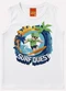 Kyly - Regata Infantil Menino em Algodão Azul - variação: Branco