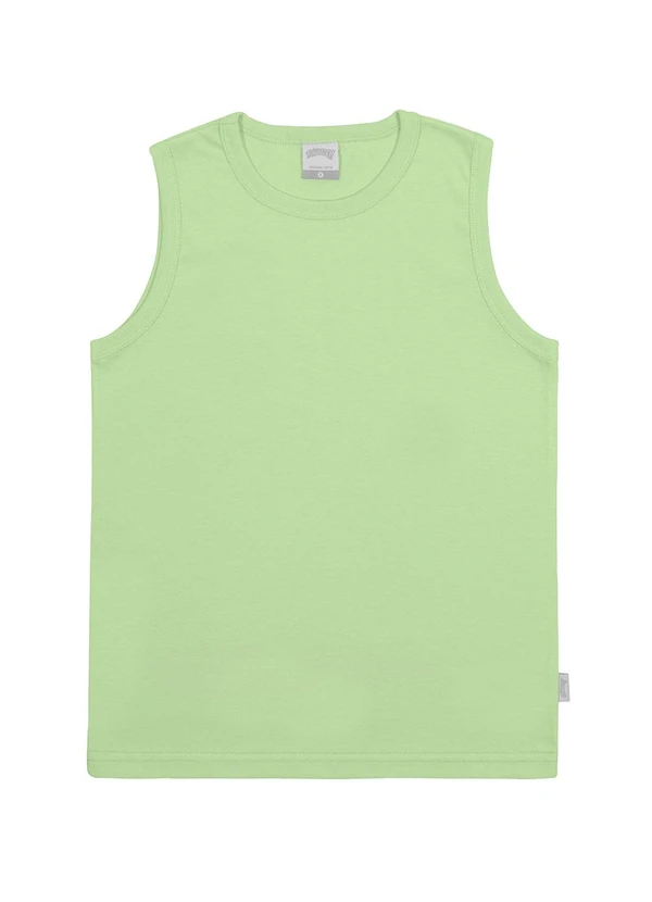 Alakazoo - Regata Infantil Menino em Malha Básica Verde