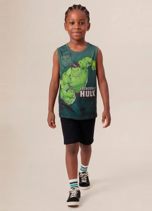 Brandili - Regata Infantil Menino em Meia Malha Verde - BRANDILI