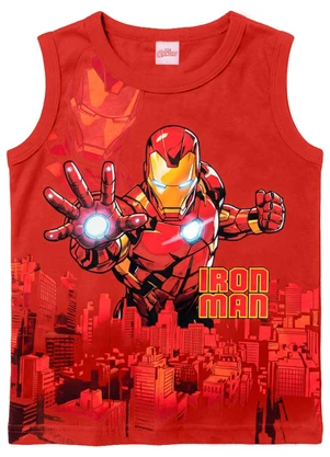 Brandili - Regata Infantil Menino em Meia Malha Vermelho - BRANDILI