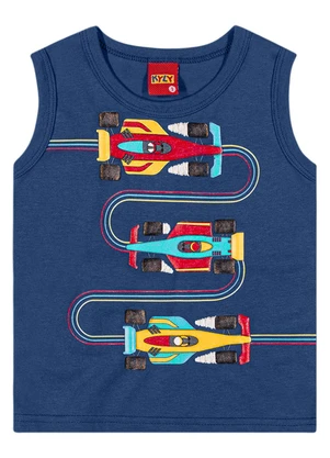 Kyly - Regata Infantil Menino Estampada Azul - KYLY