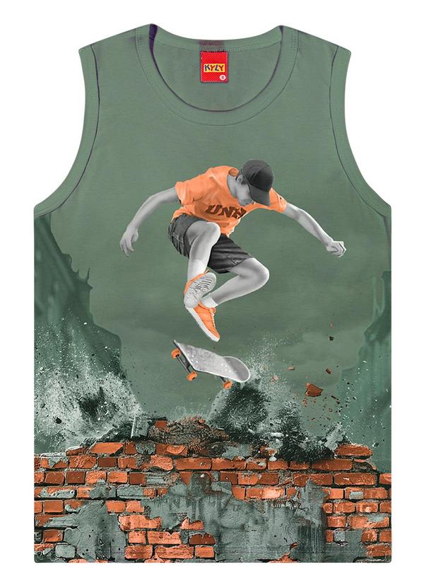 Kyly - Regata Infantil Menino Estampada Verde