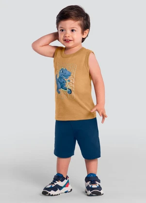 Brandili - Regata Infantil Menino Marrom - BRANDILI