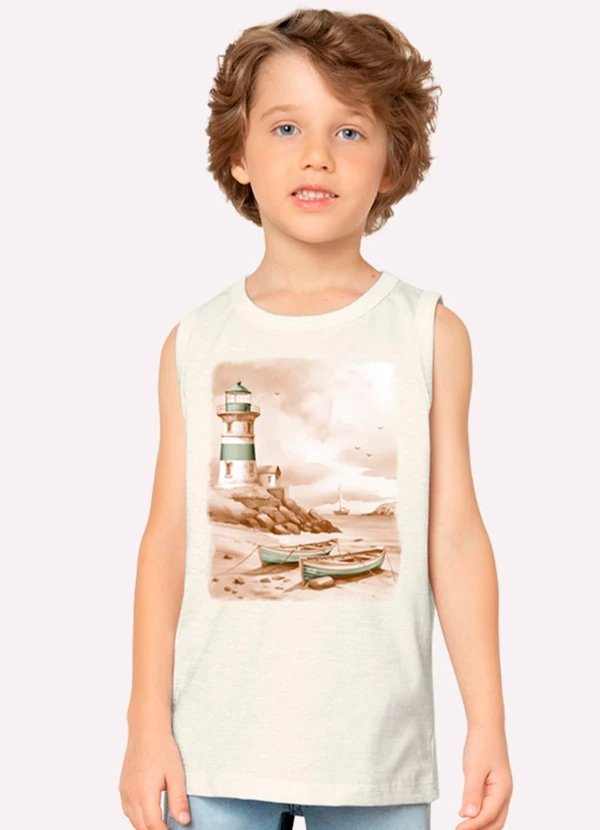 Milon - Regata Infantil Menino Praia Cinza