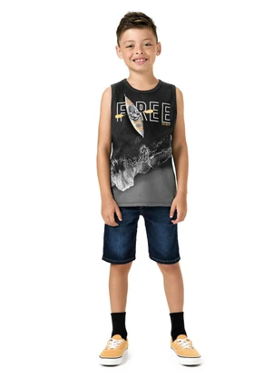 Regata Infantil Menino Praia Kyly (Cinza) - KYLY